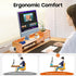 ZBXGJKSY monitor stand, Computer Monitor Stand Bring three Drawers Large Storage desk organizer with drawers desk