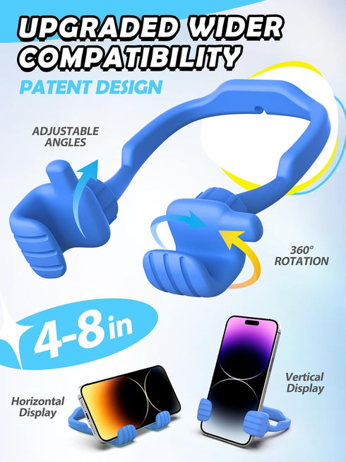 2 Pack Cell Phone Stand Holder Thumbs Up Lazy Phone Stand, Cool Gadgets for Desk, Birthday Gifts for Women Men Teenage