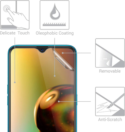 kwmobile 3X Ultra-Clear Screen Protectors for Samsung Galaxy A12, Transparent Phone Films