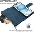 RANYOK Wallet Case for iPhone 15 (6.1 inch), RFID Blocking Credit Card Holder, Premium PU Leather Flip Folio Case