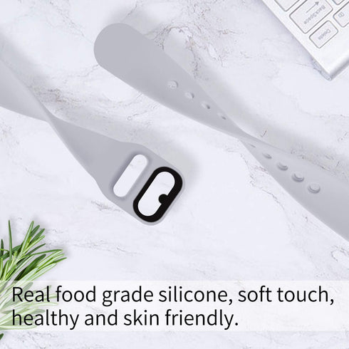 Watbro Compatible with Samsung Galaxy Fit SM-R370 Bands, Adjustable Soft Silicone Replacement Straps for Smartwatch