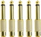 The Lord of the Tools 5PCS RCA to 1/4 Inch Adapter, Gold Plated RCA Female to 6.35mm Mono Male Plug