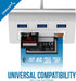 SABRENT 3 3.0 1 (12" Premium Port Aluminum USB Hub with Multi in Card Reader Cable) for iMac, All MacBooks, Mac mini