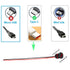 Type-C Female Chassis 2 Pin Wire Waterproof Jack Connectors 3A USB C Pigtail Cable Extension Socket Plug (10Pcs)