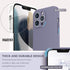 SURPHY Compatible with iPhone 13 Pro Case - Liquid Silicone Phone Case with Screen Protector, Camera Protection & Soft