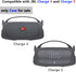 Silicone Cover Case Compatible with JBL Charge 4/Charge 5 Portable Bluetooth Speaker, Soft Skin Sleeve for JBL Charge 4/5 Bluetooth Speaker Accessories(Only Case) (Gray)