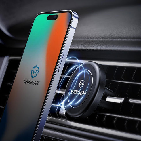 WixGear 1 Pack Universal Air Vent Magnetic Phone Car Mount Holder with Fast Swift-Snap Technology for Smartphones