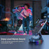 Adjustable Phone Holder with Wireless Bluetooth Speaker, 5 Colorful LED Modes, Anti-Slip Base, HD Surround Sound,