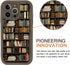 Vulfwela 16 6.9", Bookshelf Phone Case for iPhone Pro Max Brown Vintage Bookcase Style Case Cute Aesthetic Fall Autumn