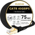 BUSOHE Cat 8 Ethernet Cable 75 FT, 40Gbps 2000MHz Cat8 High Speed