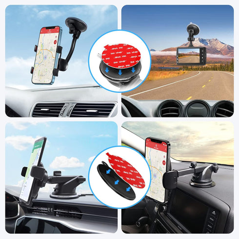 volport Dashboard Pad Mounting Disk for Suction Cup Phone Mount, 2.95in/75mm Sticky Adhesive Disc for Car Dash Cam GPS