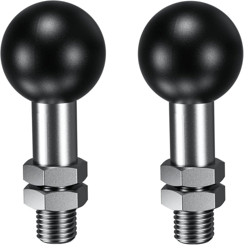 BRCOVAN 2 Pack, 1'' Ball Adapter with M10 x 1.25 x 15 Threaded Post for RAM Mounts B Size 1 Inch Ball