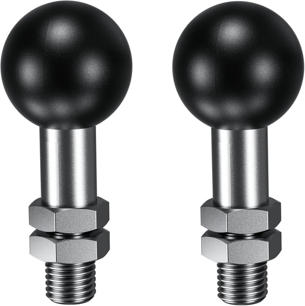 BRCOVAN 2 Pack, 1'' Ball Adapter with M10 x 1.25 x 15 Threaded Post for RAM Mounts B Size 1 Inch Ball