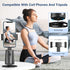 jiangler 360 Auto Face Tracking Tripod Rotating Cell Phone Photo and Video Kits Stand, No App, Camera Stand with Remote