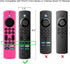 LEFXMOPHY Fire Stick 4k Max 2023 Remote Cover Replacement for Fire TV Stick 4K Max, Silicone Protective Case - Hot Pink