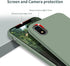OTOFLY iPhone XR Case, Calke Green Soft Silicone Bumper, Full-Body Protection for Apple iPhone XR 6.1 inch.