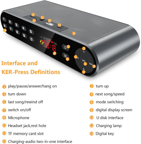 Bluetooth/FM Radio/MP3 Player Portable Wireless Speaker, Black