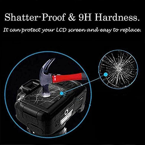 PCTC D780 Screen Protector for Nikon D850 D750 D7200 D7100 D500 D800 D800e D610, 3 Packs Tempered Glass, 1* Ladybug 1*