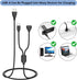 Vanjua 2-in-1 Charger for Delupet/Yawpet/Jugbow Dog Training Collar and Remote, USB C and Magnetic Bark Collar Charging