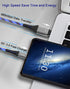 USB C to USB C Fast Charging Cable 6ft 60W 3A Charger with Led Light up Compatible with Samsung Galaxy S23/S22
