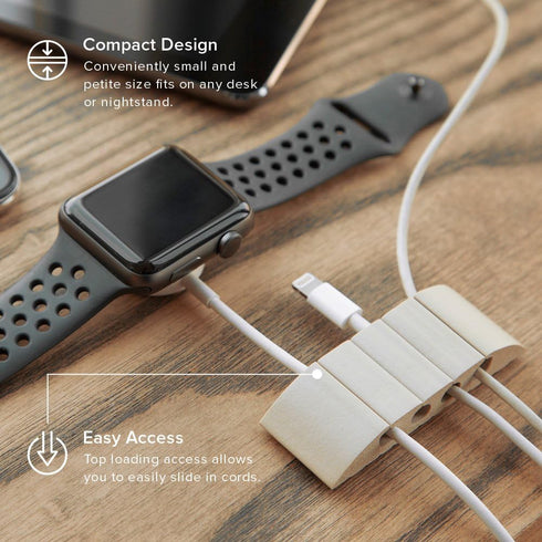 UTW-CS06-VY Mountable Charger Station Cable Holder, Set of 2 with 4 Slots
