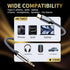 3.5mm 5.90ft/1.8m 4N 24K Audiophile HiFi USB-C to Aux Cable - OFC Core, Gold-Plated Plug, Nylon Braided, Compatible
