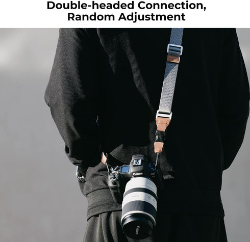 K&F Concept 32mm Camera Neck Strap for Photographers, Quick Release Clip Adjustable Sling Strap for Nikon Canon Sony