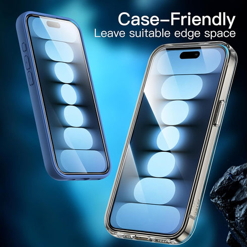 JETech Screen Protector for iPhone 15 Pro Max 6.7-Inch - Bubble Free, Tempered Glass Film, Easy Installation Tool,