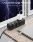 CCCEI 9 6 1.6 inch Desk Clamp Power Strip with Outlets, Desktop Edge Mount Surge Protector with USB-A and USB-C Ports