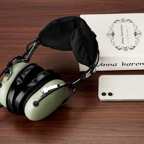 Geekria Velour Headband Pad, Compatible with David Clark H10-13.4, H10-13S, Headphones Replacement Band (Black)