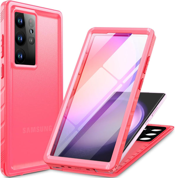 Cozycase Waterproof Case for Samsung Galaxy S24 Ultra - 360 Heavy Duty Full Body Protection, Shockproof, Dustproof,