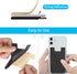 SS Phone Wallet Stick On - 2 Pocket Sleeve Adhesive Card Holder for iPhone, Samsung, Most Smartphones - 6 Pack