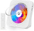Portable CD Player with Speakers, Bluetooth Support, Timed CD Player with Headphones for Home, White