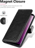OCASE Samsung Galaxy S9 Case – Leather Flip Wallet Case for Samsung Galaxy S9 Devices (Black)