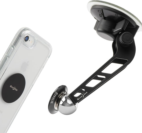Nite Ize Steelie Windshield Kit, Magnetic Cell Phone Holder for Car Accessories, Sturdy Car Windshield Mount