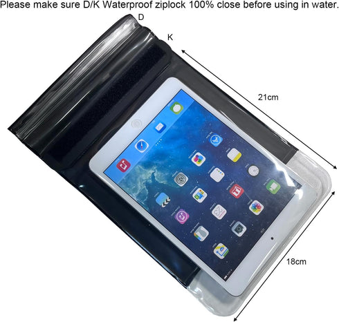 Waterproof eReader Case Cover Tablet Holder Floating Dry Bag Pouch for Kindle Paper White Oasis Fire 7 HD 8 Nook HD 9 Kobo Libra 2 Ipad Mini Tab 7 Nexus 7
