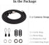 Camera Neck Strap Rope for Fujifilm X100VI, A6000, Canon EOS R6, Nikon Zf, Z5, Z30 - Black