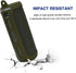 LTGEM Silicone Carrying Travel Case for JBL FLIP 5 Waterproof Portable Speaker with Extra Carabiner - Green