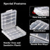 Battery Organizers AA/AAA Battery Containers Holders Compact Portable Storage Cases Insulative Plastic Clear Protective Battery Cases for Travelling/Home/Office/School/Garage(20 PCS)