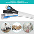 20ft - 1/2 inch White Cable Sleeve, Cable Organizer for Desk PC TV, Wire Protector Cover for Home Office