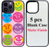 JUSTRY 5 Sets Sublimation Blanks Phone Case Bulk Covers for Apple iPhone 15 Pro Max - 2 in 1 DIY Customizable