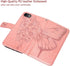 iPhone SE 2022/SE 2020 Case, Wallet Case for iPhone 6/6S/7/8, Butterfly Floral Embossed Leather Protective Flip Cover