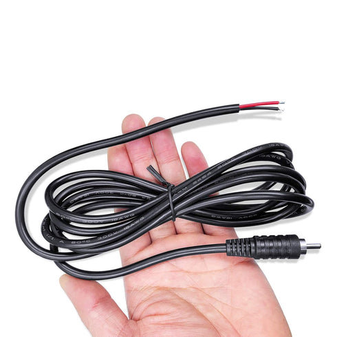 Pixelman 18AWG 3.3ft Heavy Gauge Speaker Wire, RCA Adapter Plug to Bare Wire, 2 Pcs