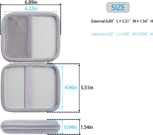 inDomit Hard Protective Travel Case for Wireless Number Pad, Compatible with Lekvey/iClever/Nulea Bluetooth Number