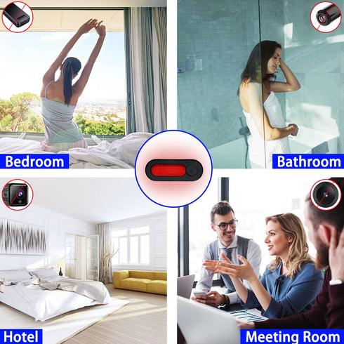 Hidden Camera Detector, LED Hidden Device Detector with Infrared Viewfinders, Pocket Sized Anti Spy Camera Finder for