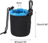 PATIKIL Camera Lens Bag, 2.8" IDx3.9 H Drawstring Lens Pouch with Thick Protective Neoprene, Lens Case for DSLR Camera Lens, Water Coffee Cups, Black, Blue