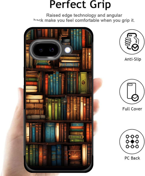 ZQLPLZR 9a 9a 6.3" 2025,Vintage for Pixel Case,Tire Anti-Skid Edges Cute Design Shockproof Bumper Full Protection Back