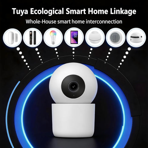Jinvocloud 2K 3MP, 345 (128G 2 Indoor Pan/Tilt Home Security Mobile Tracking Camera Degree Wireless WiFi Webcam/Monitor