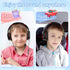 Kids Headphones (Black-Red) with 85dB/94dB Volume Limiter, Foldable HD Stereo Sound, Microphone for Kindle/iPad/Laptop.