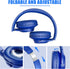 KVIDIO Updated Bluetooth Headphones Over Ear, 65 Hours Playtime, Wireless with Microphone, Foldable Lightweight, HiFi